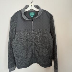 AB men's front zip sweater